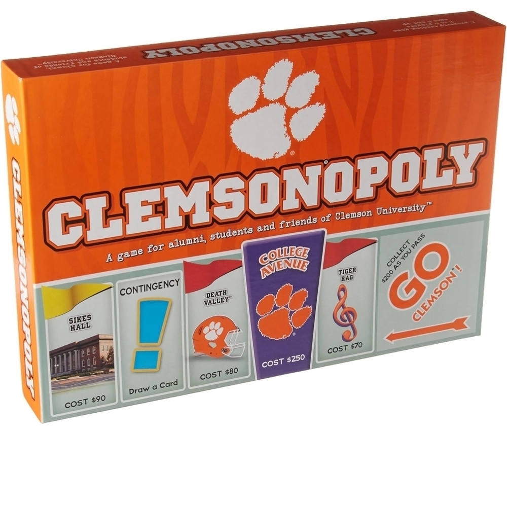 Late for the Sky Clemson University - Clemsonopoly Board Game